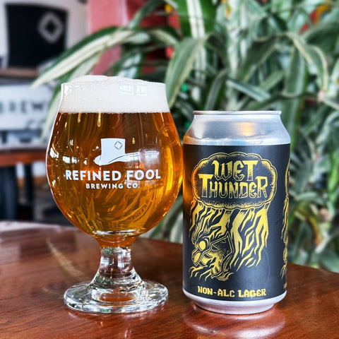 Wet Thunder - Non - Alc Lager - Refined Fool Brewing Co.